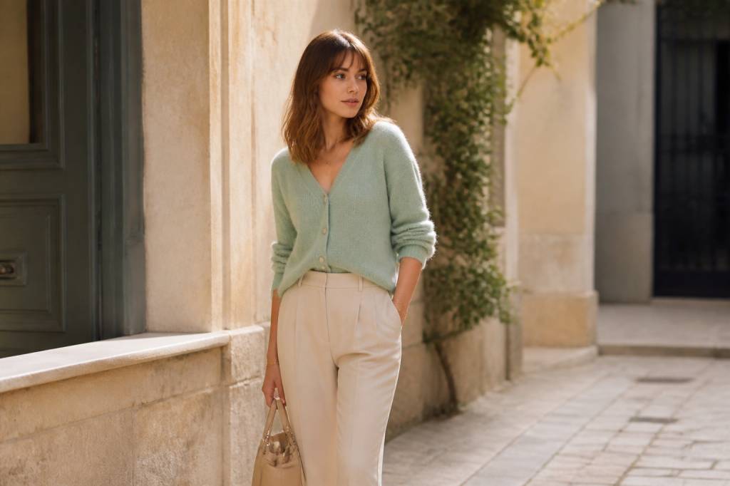 Associer la couleur vert d’eau à un vêtement : idées de looks mode