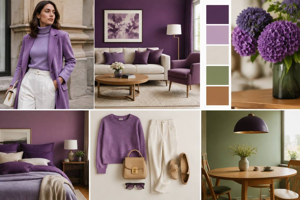 Quelle couleur va bien avec le violet ? Les meilleures associations en décoration et mode