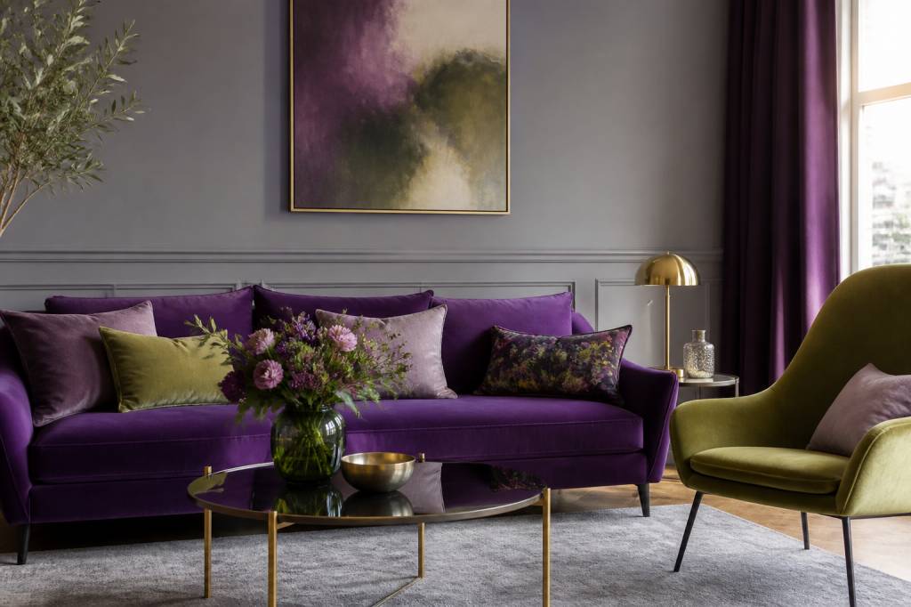Le violet se marie avec quelle couleur ? Les plus belles associations en décoration et en mode